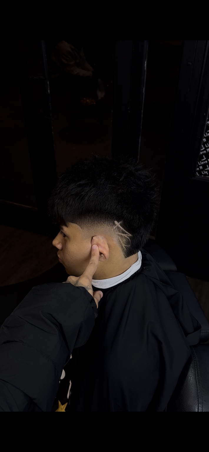 Degradado con diseño, realizado en Llave 11